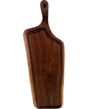 Black Walnut Pork Chop Board with Jus Canal